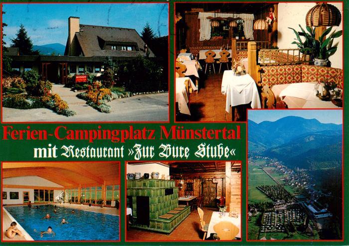 Muenstertal  Schwarzwald Ferien Campingplatz mit Restaurant Zur Bure Stube Halle