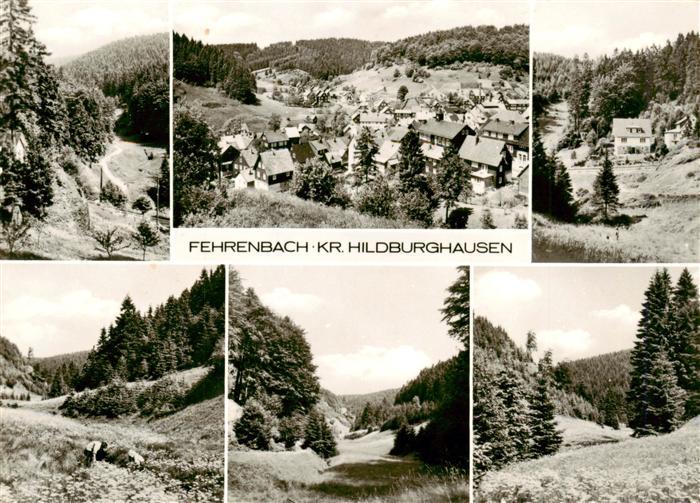 Fehrenbach Thueringer Wald Panorama Teilansichten
