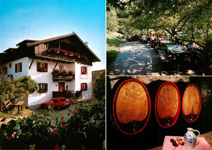 Pardell Klausen Suedtirol Gasthof Huber Restaurant Jausenstation Weinfaesser