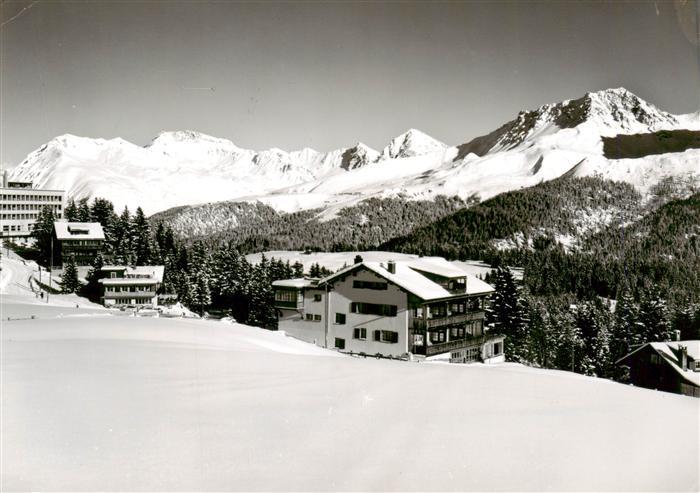 Arosa GR Auf Praetschli Winterpanorama