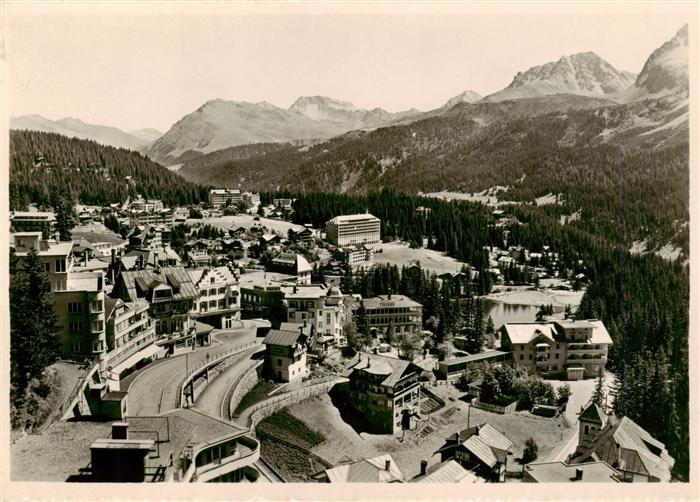 Arosa GR Mitteldorf Fliegeraufnahme