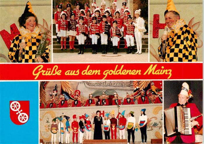 Mainz  Rhein Mainzer Husaren Garde Mainzer Trio Uniformierte der Garde Komite un