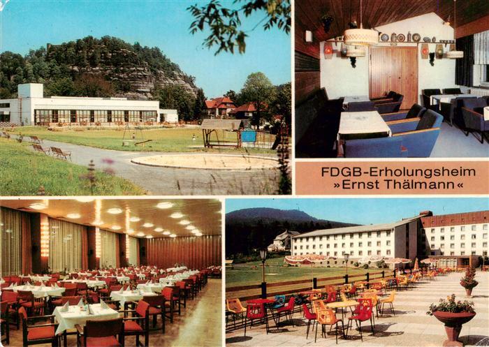 Oybin Sachsen FDGB Erholungsheim Ernst Thaelmann Urlauberrestaurant Weinstube Sp