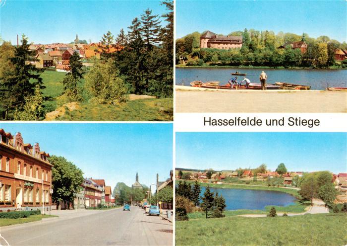 Hasselfelde und Stiege Strassenpartie Teilansichten