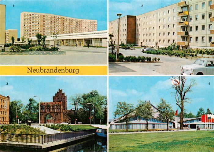 Neubrandenburg Juri Gagarin Ring Keplerstrasse Treptower Tor Stadthalle