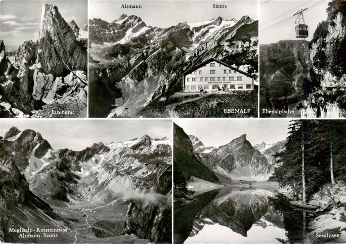 Ebenalp 1641m AI Berggasthaus Altmann Saentis Bergbahn Meglisalp Rotsteinpass Se