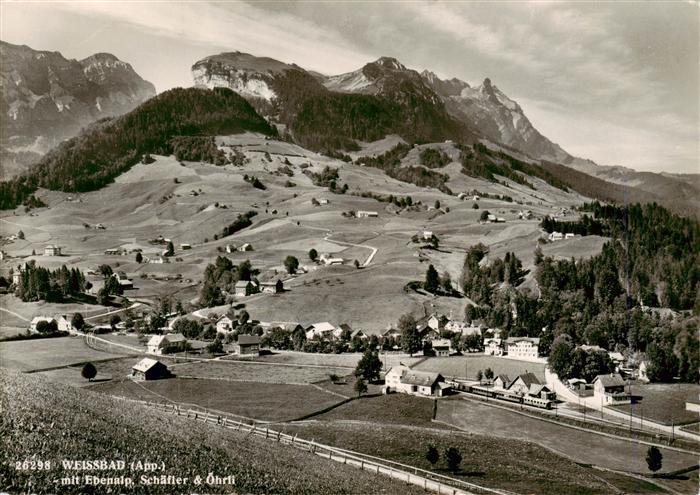 Weissbad IR Panorama mit Ebenalp Schaefler und oehrli