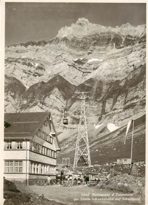 Schwaegalp AR Restaurant Talstation Saentis Schwebebahn