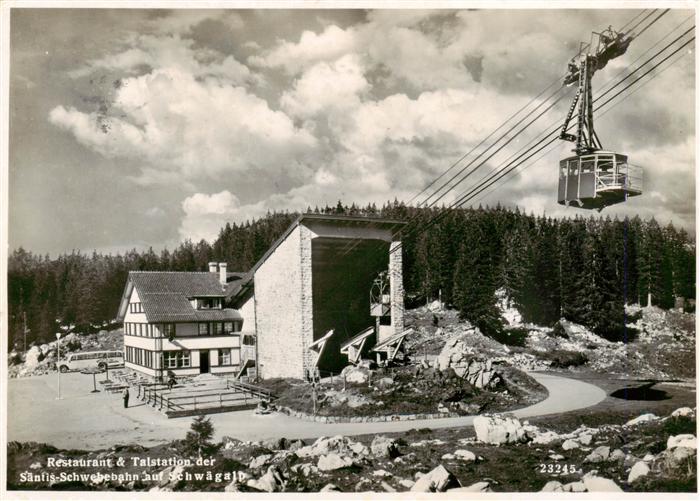Schwaegalp AR Restaurant und Talstation der Saentis Schwebebahn