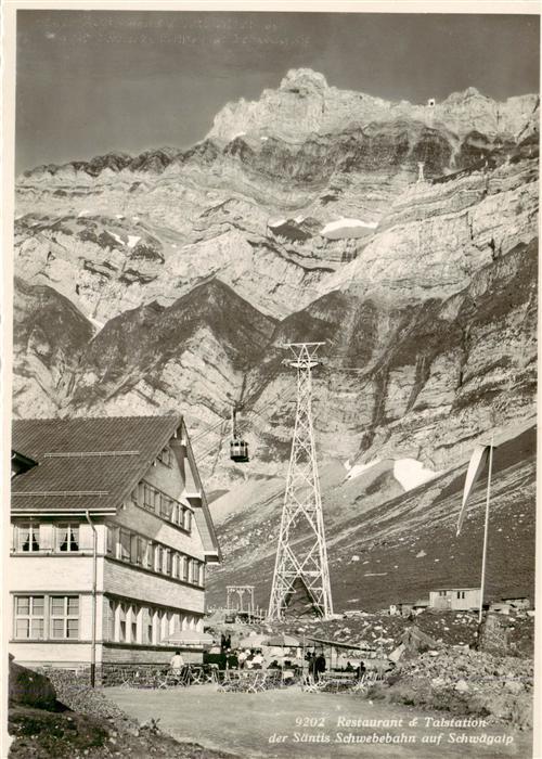 Schwaegalp AR Restaurant und Talstation der Saentis Schwebebahn