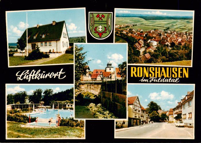 Ronshausen Teilansichten Panorama Freibad