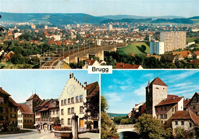 Brugg AG Stadtpanorama Motive Altstadt