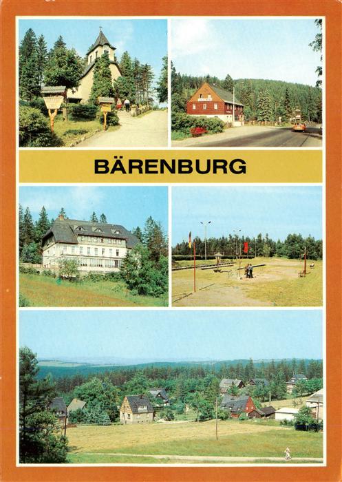 Baerenburg Sachsen OT Oberbaerenburg Kirche Waldbaerenburg HO-Gaststaette FDGB U