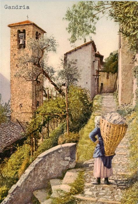 Gandria Lago di Lugano Dorfmotiv