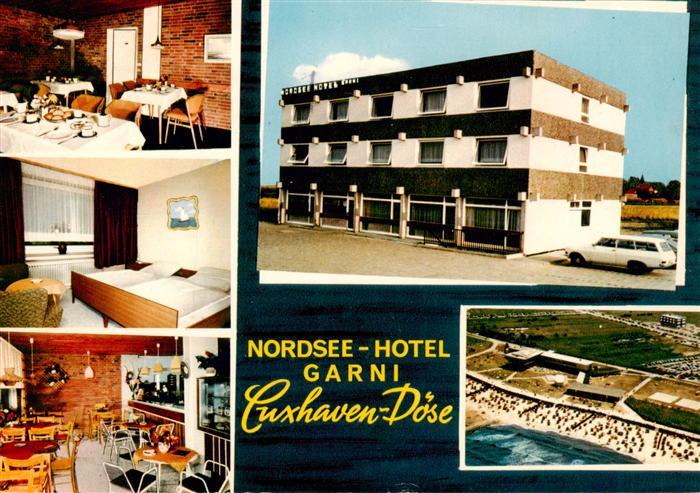 Doese Cuxhaven Nordsee Hotel Garni Gastraeume Fliegeraufnahme