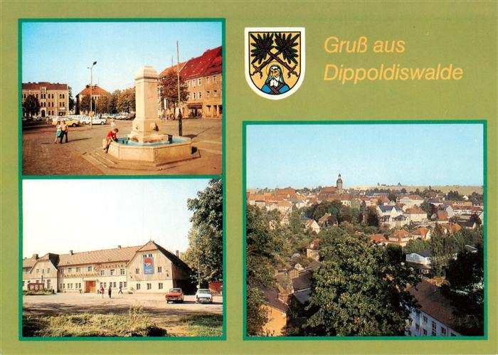 Dippoldiswalde Osterzgebirge Platz des Friedens Kreiskulturhaus Parksaele Teilan