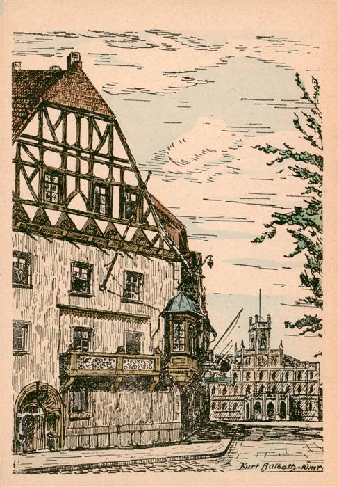 Weimar  Thueringen Fuerstenkeller Zeichnung