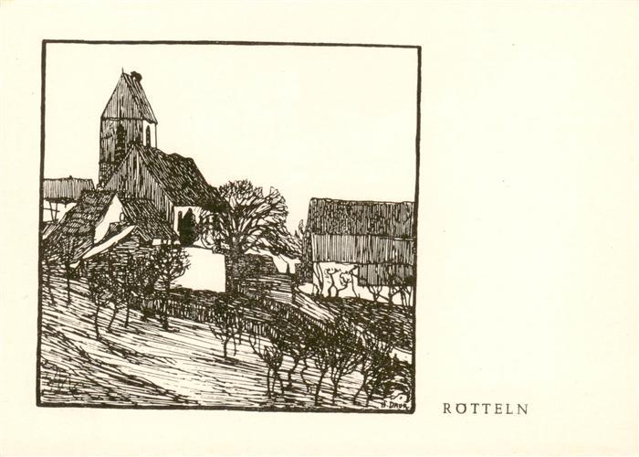 Roetteln Roettelweiler Loerrach Heimatmuseum Zeichnung