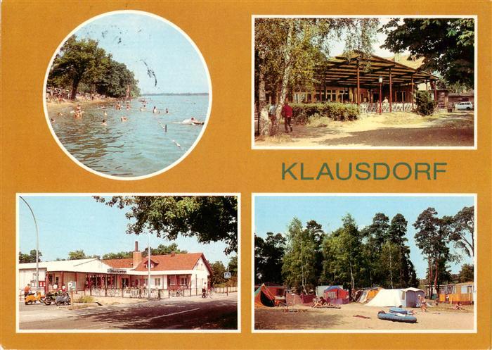 Klausdorf Mellensee Strandbad Strandgaststaette Einkaufszentrum Zeltplatz