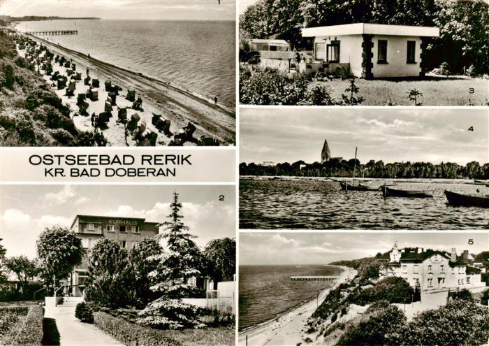 Rerik Ostseebad Strand Kurhaus Wochenendhaeuser Am Haff Blick von der Steilkuest