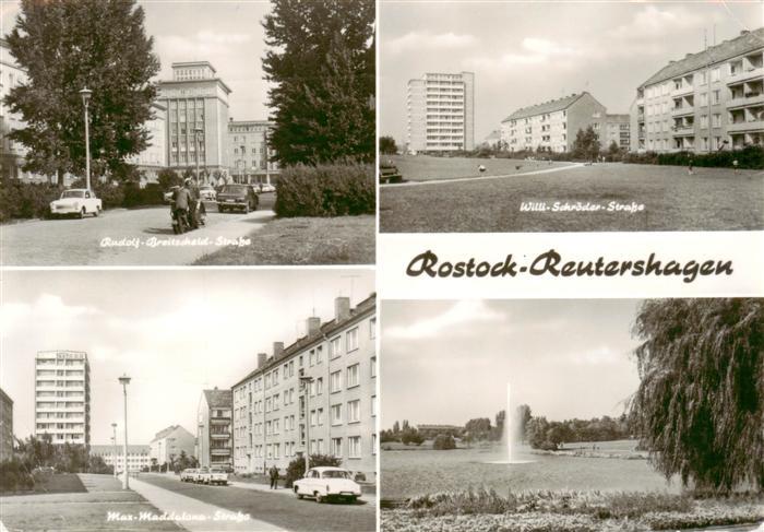 Reutershagen Rostock Rud Breitscheid Strasse Wille Schroeder Strasse Max Maddalo
