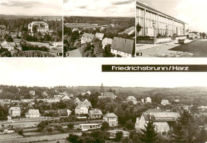 Friedrichsbrunn Harz Sanatorium Ernst Thaelmann Brockenblick Kulturhaus Panorama