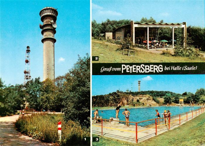 Halle  Saale Fernseh Aussichtsturm Fernsehpavillon Bergbad