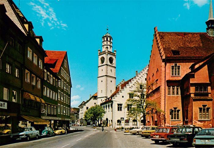 Ravensburg  Wuerttemberg Marienplatz und Blaserturm