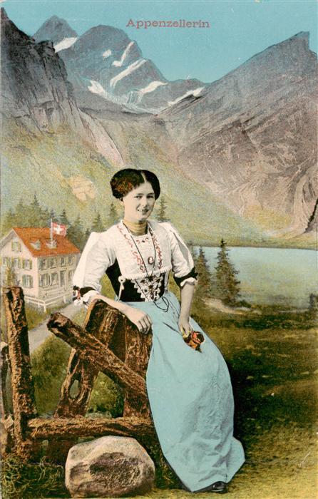 Trachten Schweiz Appenzellerin Frau