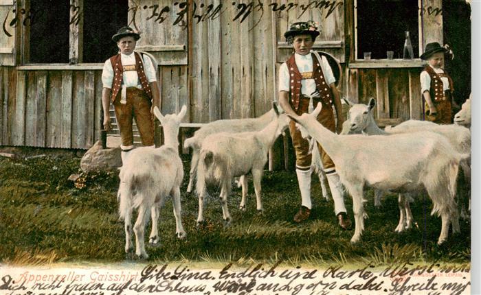 Trachten Schweiz Appenzeller Gaisshirt Kinder ziegen