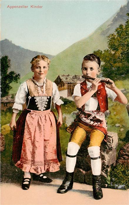 Trachten Schweiz Appenzeller Kinder