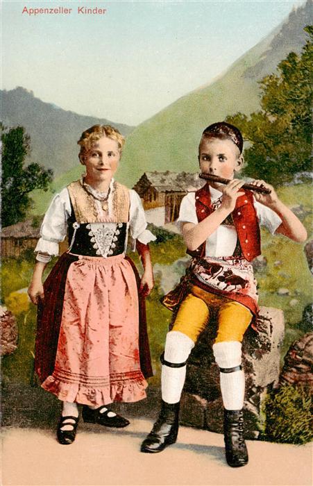 Trachten Schweiz Appenzeller Kinder