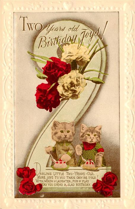Geburtstag Zum 2 Geburtstag Karten Zahl