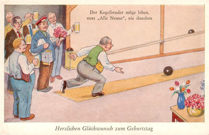Kegeln Glueckwunsch Geburtstag Alle Neune