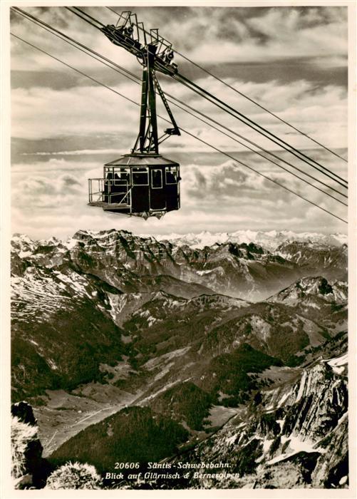 Seilbahn Cable-Car Telepherique Saentis Glaermisch Berneralp Buffwt Schwaegalp