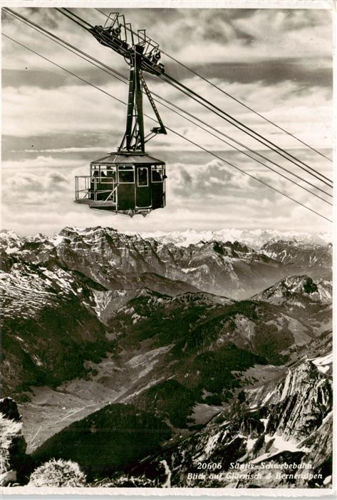Seilbahn Cable-Car Telepherique Saentis Glaernisch Berneralp
