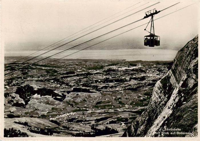 Seilbahn Cable-Car Telepherique Saentis Bodensee