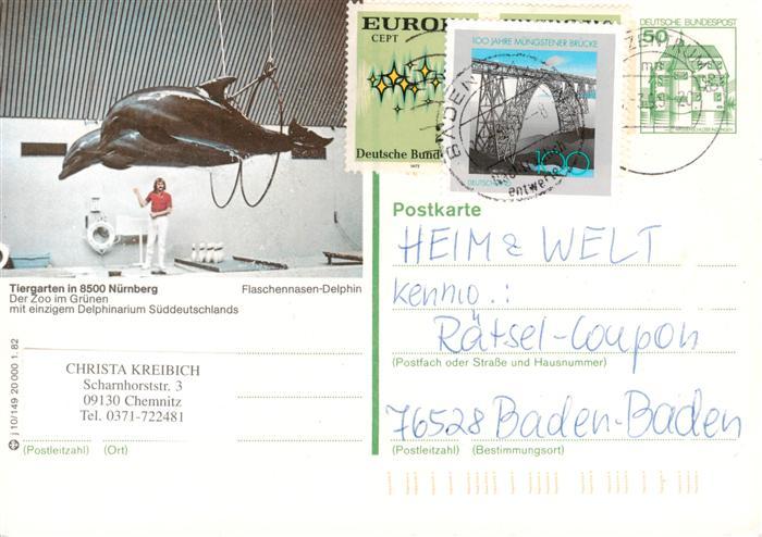 Delphine Dolphins Dauphins Delfines Tiergarten Nuernberg Delphinarium Flaschenna