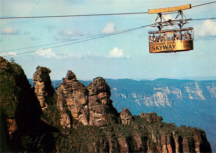 Seilbahn Cable-Car Telepherique Scenic Skyway With the Three Sisters