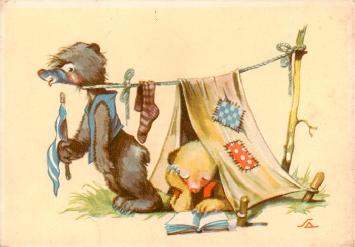 Vermenschlicht Baeren Buch Zelt