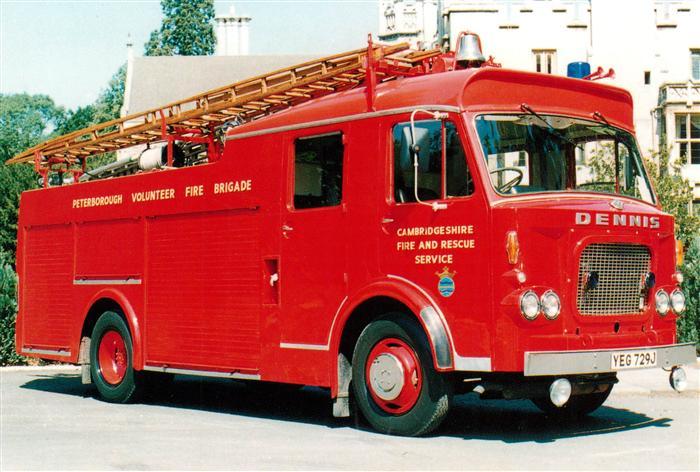 Feuerwehr Fire-Brigade Pompiers Bomberos 1970 Dennis Rolls WrL YEG 729J