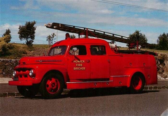 Feuerwehr Fire-Brigade Pompiers Bomberos 1954 Ford V8
