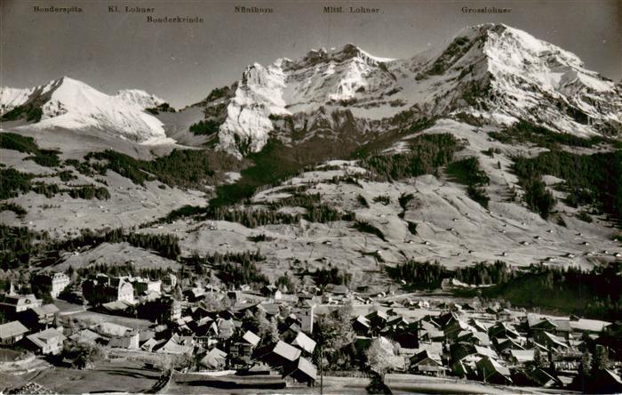 Adelboden BE mit Bonderspitz und Grosslohner