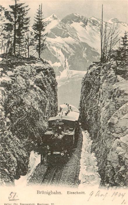 Bruenig  OW Bruenigbahn Einschnitt