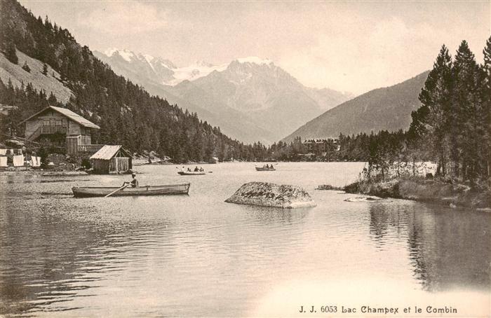 Lac Champex VS et le Combin