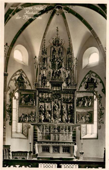 Muenster Goms VS Hochaltar der Pfarrkirche