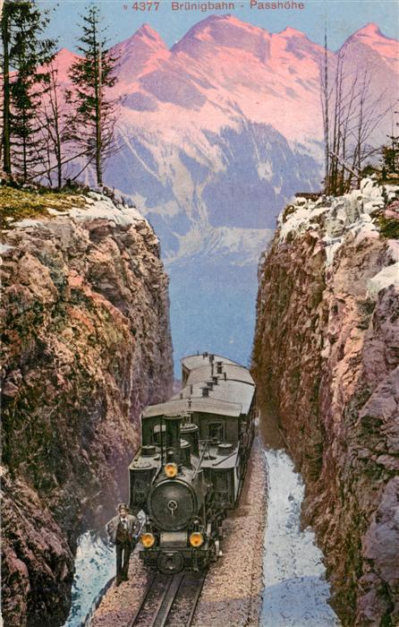 Grindelwald BE Bruenigbahn Passhoehe
