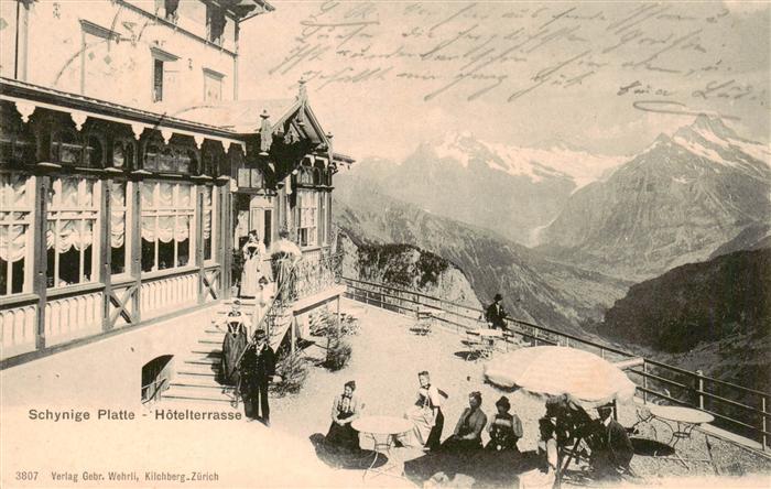 Schynige-Platte Schynigeplatte 2100m BE Hotelterrasse