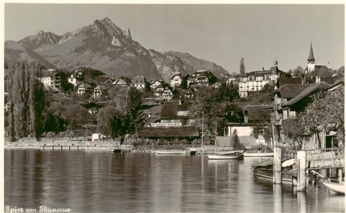 Spiez Thunersee BE Panorama