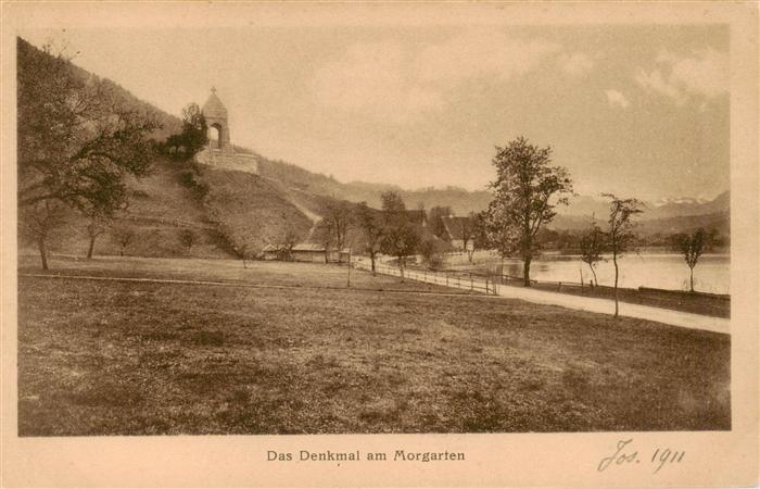Unteraegeri Unter-Aegeri ZG Denkmal am Morgartem